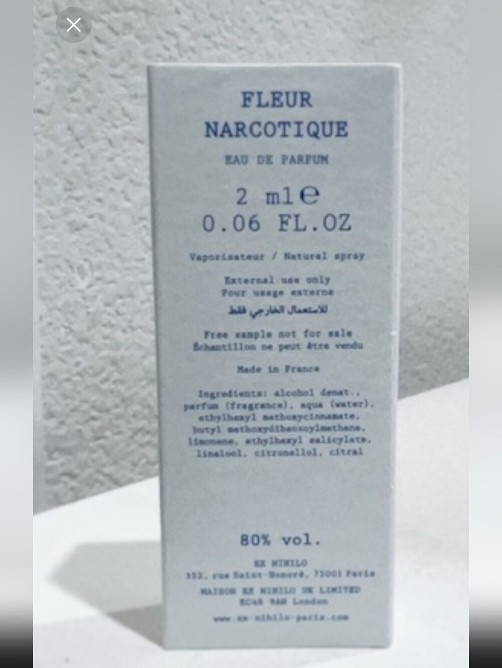 Ex Nihilo Fleur Narcotique Edp Sample New - Picture 2 of 4